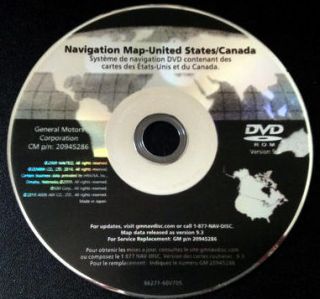 2008 2009 2010 2011 Buick Enclave CX CXL Navigation DVD CD Map Update 