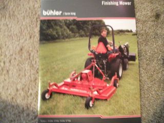 Buhler Farm King Finishing Mower Brochure Literature