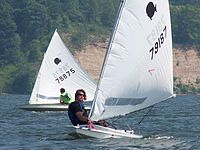 race rigged sunfish racing on irondequoit bay ny the racing setup 