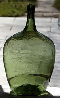 Early Pontiled Demijohn Carboy CA 1820 1850 Utility Bottle