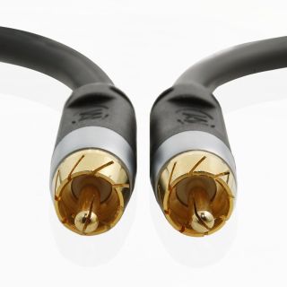   Feet Ultra Series Dual Shielded Subwoofer Cable RCA 2 RCA Gold