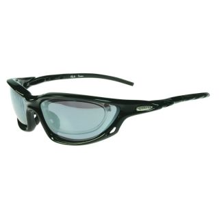 Serfas Sport Sunglasses Isla 3151  Blk Frame; Gry Lens w/Rx Clip In +3 