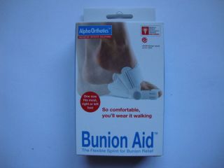 Alpha Orthotics Bunion Aid Flexible Splint Bunion