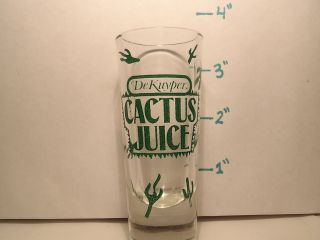 Cactus Juice DeKuyper Liquor Tall Collectible Unique Shot Glass