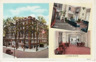 Ct New Britain Burritt Hotel 1931 Postcard