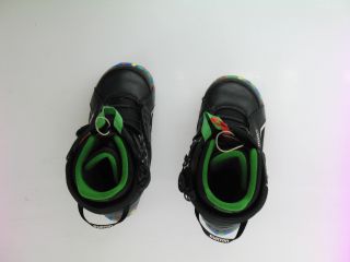 Used Burton Zipline Green Snowboard Boots Kids Size