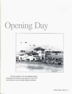 HISTORY OF BURBANK AIRPORT 1930 1995 BROCHURE