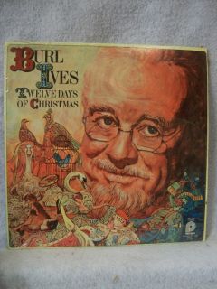 Twelve Days of Christmas By Burl Ives LP Album Pickwick Records