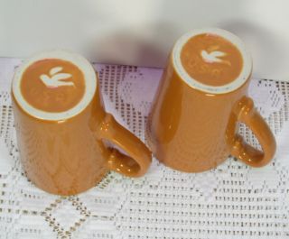 Burden China Restaurant Ware Coffee Mugs Cups Butterscotch Caramel 