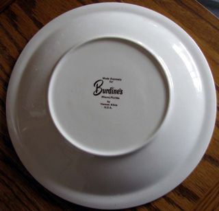 The vintage brown on white transfer plate has the Vernon Kilns Ultra 