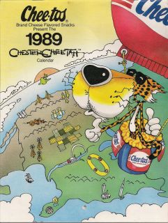 1989 Chester Cheetah Calendar Collectors Item