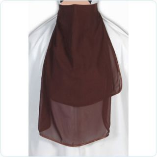 Brown Half Niqab Veil Burqa Islamic Clothes Abaya