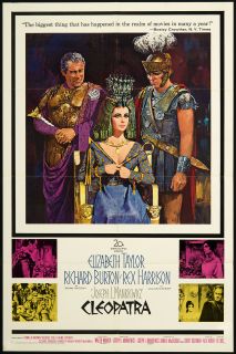 Cleopatra 1964 Orig Movie Poster Mint Elizabeth Taylor