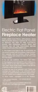   Wall Mount Fireplace Heater Flat Panel Wall Hung LED Fire