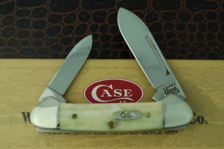Case XX Natural Bone Butterbean Knife 62132 Pocket Worn