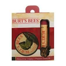 BURTS BEES Bee utiful Treats Set. Lip Balm with Pomegranate & Cuticle 