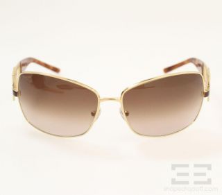 Bvlgari Gold Square & Tortoise Shell Sunglasses 6004 101/13