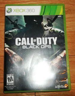 Call of Duty Black Ops Xbox 360 Game Case Manual