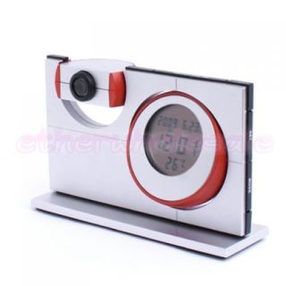 Digital LCD Projector Projection Calendar Alarm Clock