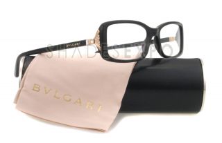 New Bvlgari Eyeglasses BV 4064B Black 501 BV4064B 52mm