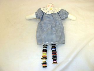 Hand Crafted Cloth Doll with Button Legs 11 Country Look