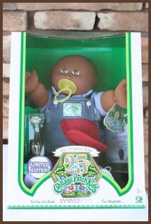 Cabbage Patch kid AA #4 bald boy paci NEW 25th Anniversary African 