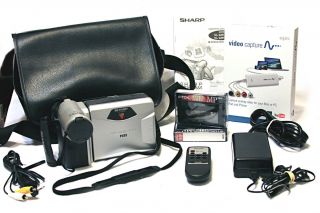 Sharp Viewcam VLAH150U Camcorder Bundle w Elgato Video Capture Video 