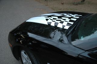 Camaro 35th Anniversary Style Checkered Racing Stripes for 2010 2013 