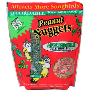 Peanut Nuggets suet attract Wild Bird Seed NO WASTE nut Chunks Cage 