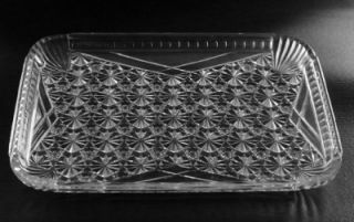 EAPG Richard Hartley Glass Bread Tray Mikado Pattern