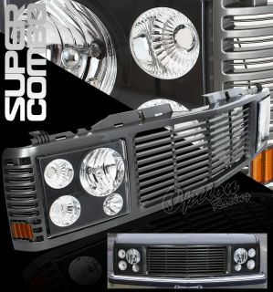 88 98 Chevy C10 Headlights Grille Combo Kit Painted C K