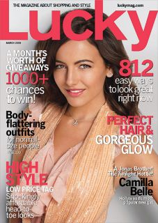 LUCKY MAGAZINE CAMILLA BELLE MARCH 2009 BODY FLATTERING OUTFITS 