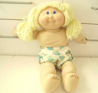 Cabbage Patch Doll 1983 16 Lemon Popcorn Hair Blueeyes Pigtails No 