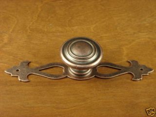 Cabinet Hardware Antique Copper Chateau Backplate Back