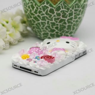 Hello Kitty Cake Hard Case gift cover for apple iPhone 4S 4G 4 cover 