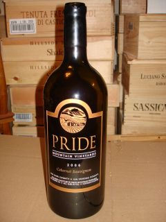 Empty Wine Bottle Pride Cabernet 2006 3 Liter