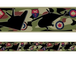 Military Army Camouflage Wallpaper Border Self Stick