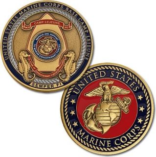 Marine Corps Base Camp Lejeune Home of Expeditionary Forces Coin 61102 