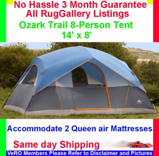 Ozark Trail 14 x 8 FAMILY DOME CAMPING TENT HEIGHT 6 OUTDOOR CANOPIES 