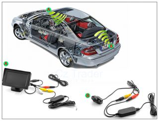 Wireless AV Cable Video Transmitter for Rearview Camera to Dash DVD 