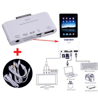   Camera Connection Kit USB AV Video Cable Accessories for iPad