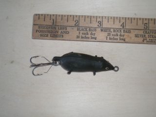 Old Vintage Pflueger Shakespeare Unknown Rubber Mouse Fishing Lure 
