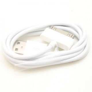 White USB Sync Data Charging Charger Cable Cord for iPhone 4 4S 4G 4th 