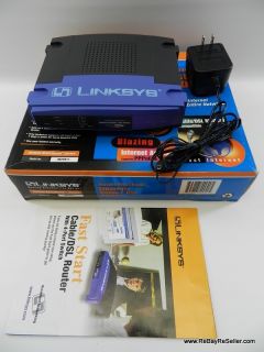 Cisco Linksys BEFSR11 EtherFast Cable / DSL Router w/ 4 Port Switch 
