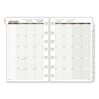   Runner Tabbed Month in View Dated Calendar Refill 8 1 2X11