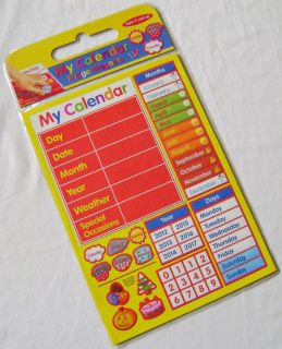 New Kids My Calendar Fridge Magnets Magnetic Learn Days Months Weather 