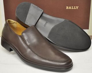 New Bally Mens Shoes New CADDO Loafer Made in Switzerland Moka $425 