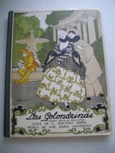 Vintage Las Golondrinas Sheet Music Foreign Book Neat