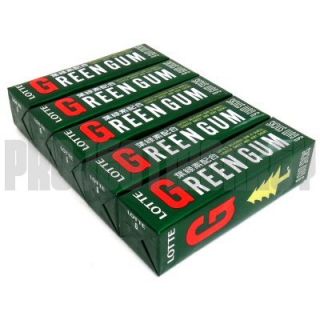 Lotte Green Gum Japanese Refreshing Mint Candy 5 Packs Japan Candy 