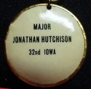 Civil War GAR 35th State Encampment Medal   Iowa 1909   